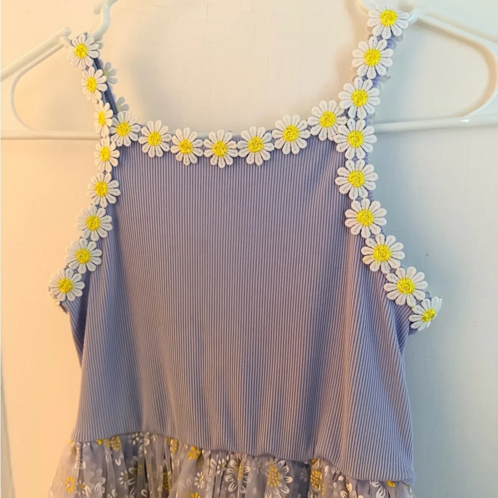 SHEIN Purple Floral Kids Dress